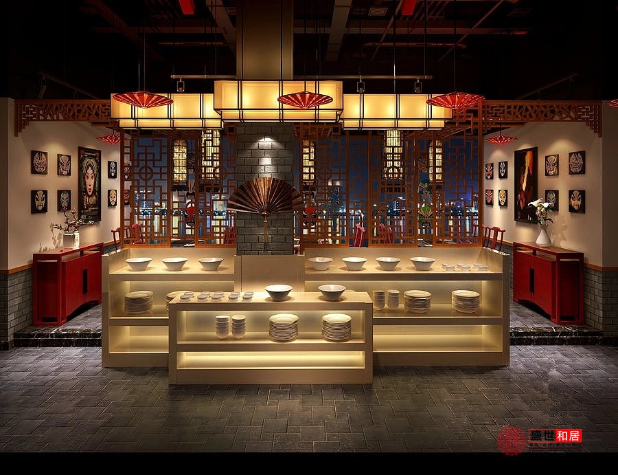 合肥包河區(qū)火鍋店設(shè)計(jì)裝修案例