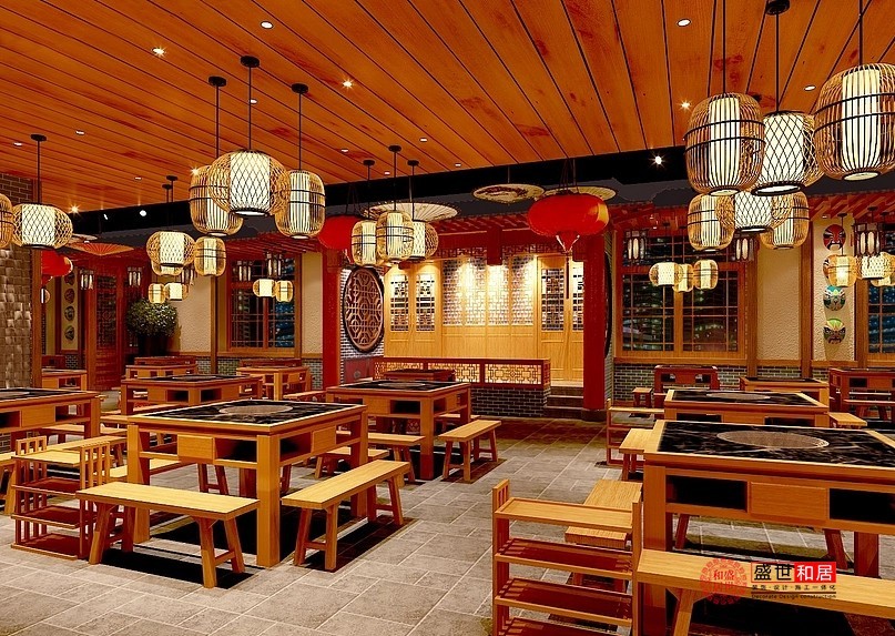 精品火鍋餐廳設(shè)計(jì)：獨(dú)特視覺享受，美食魅力悉數(shù)呈現(xiàn)